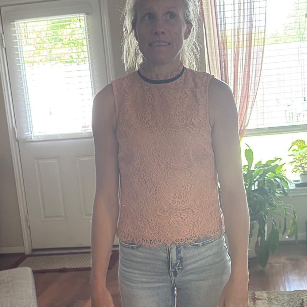 H&M Pink Sleeveless Tank Top
